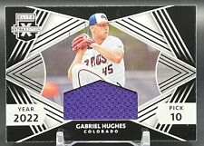 2022 Panini Elite Extra Edition First Round Materials Gabriel Hughes Rockies for sale  Shipping to South Africa