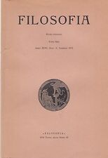 Filosofia n.1 rivista usato  Italia