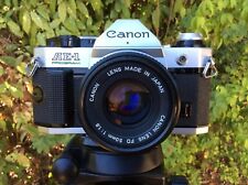Canon AE-1 Program 35mm SLR, superb, working perfectly and FD 50mm f1.8 fitted. for sale  SUTTON COLDFIELD