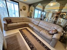 Gray leather sectional for sale  Armonk