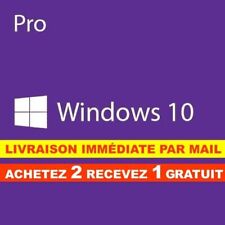 Windows 10 Pro - Clé d'activation - 1PC - FR/EU LANGAGE - A VIE/Lifetime GENUINE d'occasion  Naintré
