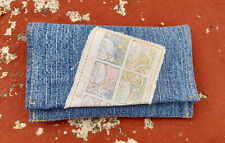 Portatabacco artigianale jeans usato  Salerno