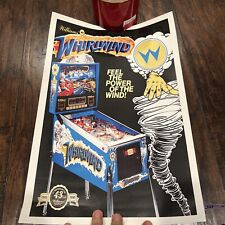 Whirlwind pinball promotional for sale  South Elgin