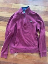 Used, Lacoste Dark Red Quarter Zip - L Large - Mens (Pre-Owned) for sale  Shipping to South Africa