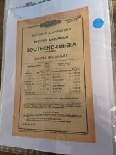 British railways handbill for sale  AIRDRIE