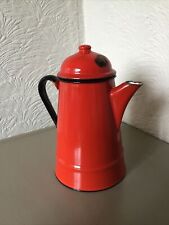 vintage french enamel coffee pot cafetiere for sale  LINCOLN