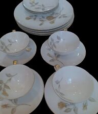Mikasa Fine China Narumi Japan Damask Rose 5269 Set of 16 Pieces, used for sale  Shipping to South Africa