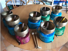 Cuencos Tibetanos Set de 8 Naga Bowls afinados en sistema tradicional hindú segunda mano  Embacar hacia Argentina
