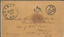 Lockport, Nova York para Uss Albany, cuidados dos EUA Cônsul, Habana 1852 Com Carta (N7273) comprar usado  Enviando para Brazil