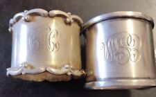 2 Antique 1890s STERLING SILVER Napkin Rings R. BLACKINTON & CO. +One More 49.8g for sale  Shipping to Canada