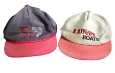 Lot of 2 Vintage Fishing Hats LUND Boats and Gone Fishing rope Style  for sale  Saint Paul
