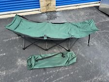 Portable Green Folding Camping Cot with Carry Bag  Tent Cot, used for sale  Shipping to South Africa