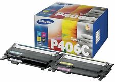 NOVO Cartucho de Toner Samsung CLT-P406C PACOTE DE VALOR Ciano Magenta Amarelo Estampa Preta comprar usado  Enviando para Brazil