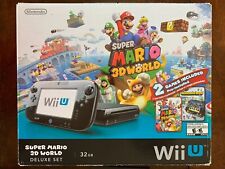 Console Nintendo Wii U Super Mario 3D World Deluxe conjunto preto brilhante 32GB comprar usado  Enviando para Brazil