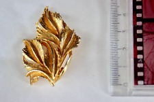 Broche feuille vintage d'occasion  Cabestany