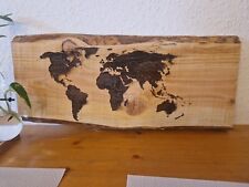 Map weltkarte massivholz gebraucht kaufen  Münster
