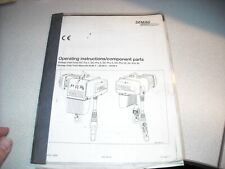 Demag Manual & Parts List for DCPRO1, 2, 5, 10. 20, Manulift DCM1, DCM2 & DCM5, used for sale  Shipping to South Africa