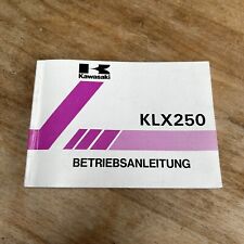 Betriebsanleitung klx 250 gebraucht kaufen  Hamburg