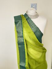 Lime green sari for sale  UK