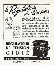 Publicite cibie regulateur d'occasion  Villeneuve-l'Archevêque