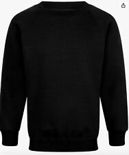 Plain black sweatshirt for sale  LEICESTER
