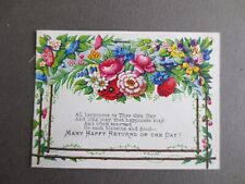 Antique birthday greetings for sale  NORWICH
