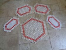 crochet 5 placemats for sale  Greensboro