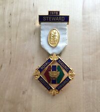1978 ROYAL MASONIC INSTITUTION FOR GIRLS STEWARD MEDAL for sale  Shipping to South Africa