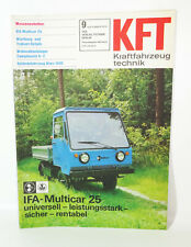 Kft Kraftfahrzeugtechnik Magazine 9 September 1978 Ifa Multicar 25 na sprzedaż  Wysyłka do Poland