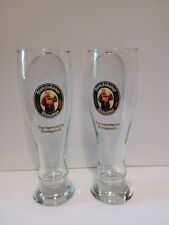 2 Franziskaner Weissbier .5L Tall Beer Glasses German Hefeweizen Style  - A2 for sale  Shipping to South Africa