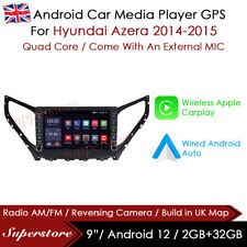 9” Android 12 CarPlay Auto GPS unidade principal carro estéreo para Hyundai Azera 2014-2015 comprar usado  Enviando para Brazil