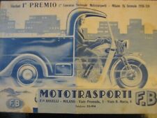 Brochure pieghevole 1936 usato  Catania