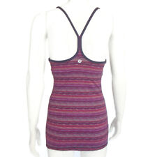 Regata feminina LULULEMON elétrica listra roxa racerback tamanho - 6921, usado comprar usado  Enviando para Brazil