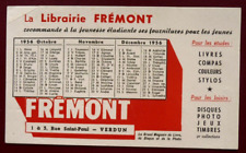 Buvard librairie frémont d'occasion  Dammarie