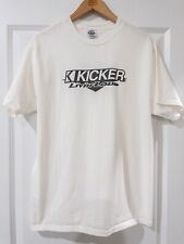 Camiseta branca vintage Y2K Kicker “Livin’ Loud” áudio tamanho G, usado comprar usado  Enviando para Brazil