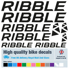 Ribble bike decals / labels with free bike protection (24 pack) - 20 colours for sale  Shipping to South Africa