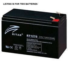 2 x RITAR- 12V 7Ah/7.2ah AGM SLA BATERIAS SELADAS RECARREGÁVEIS comprar usado  Enviando para Brazil