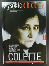 SIDONIE-GABRIELLE COLETTE mag.COVER Poland 2013 WYSOKIE OBCASY na sprzedaż  PL