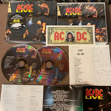 AC/DC Live JAPAN CD AMCY-465~6 ADESIVO-OBI + nota de US$ 1 + estojo + inserção de pôster comprar usado  Enviando para Brazil