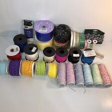 Big Lot of Rick Rack tic-tac-toe Bakers Twine and Ribbon 32 ct for sale  Shipping to South Africa