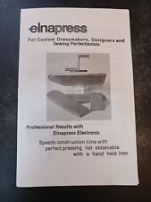 vtg Elnapress Elna Press Electronic Clothing press brochure 1960s for sale  Shipping to South Africa