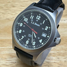 L.L. Relógio de quartzo Bean Swiss campo militar M0413 masculino couro data nova bateria comprar usado  Enviando para Brazil