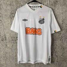Camiseta deportiva mediana blanca de fútbol fútbol fútbol fútbol Brasil 2011 para hombre de Umbro Santos FC, usado segunda mano  Embacar hacia Argentina