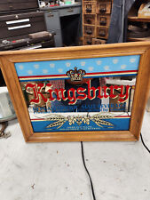 Vintage Kingsbury Beer Malt Beverage NA Mirror Sign Man cave 18 1/2 x 14 1/2 for sale  Shipping to South Africa