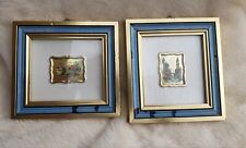 Used, Set of 2 Framed Art Artistic Chromolithography Gold Series Vintage for sale  Shipping to South Africa
