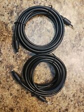 LOTE DE 2 cables de audio óptico - Toslink a 3,5 mm mini - 10 pies, usado segunda mano  Embacar hacia Argentina