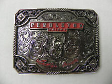 2019 Pendleton Whisky Belt Buckle Let'er Buck Montana Silversmiths--LOWEST PRICE for sale  Shipping to South Africa