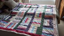 Hamdmade patchwork quilt for sale  BOLTON