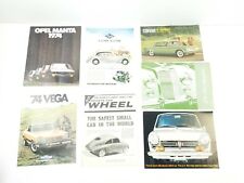 Lote anuncios de coches vintage años 50 1970 años 70 Opel Chevrolet Honda segunda mano  Embacar hacia Mexico
