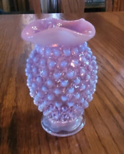 Vaso vintage Fenton cranberry opalescente Hobnail Bud - 3-1/2" comprar usado  Enviando para Brazil